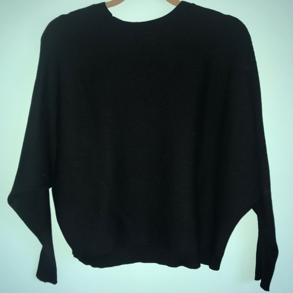 Ribbed Black Sweater - Picture 3 of 5